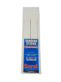 Durasand Sanding Sticks, white 80/80 grit, bag of 2