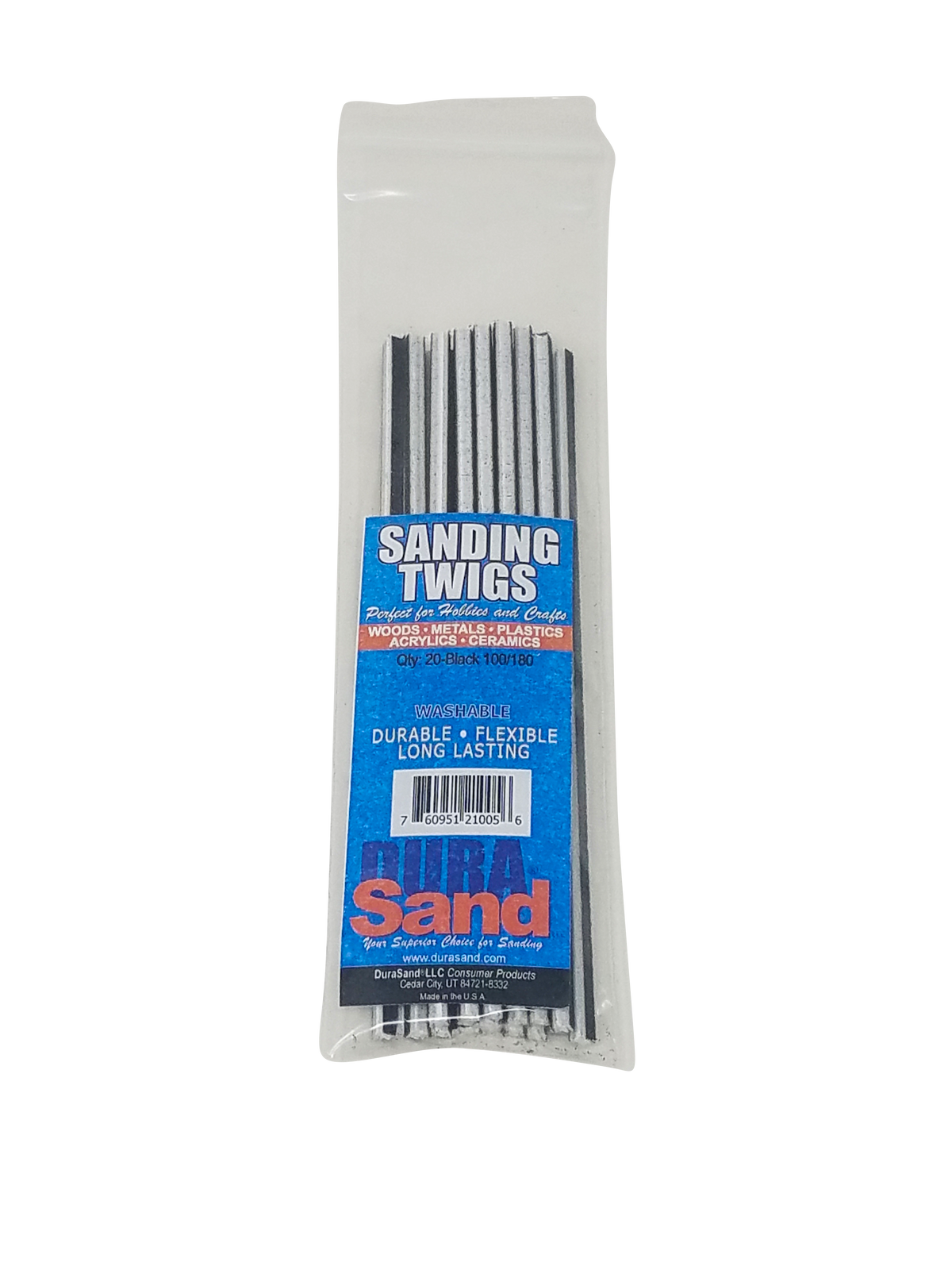 Durasand Sanding Twigs, black 100/180 grit, bag of 20