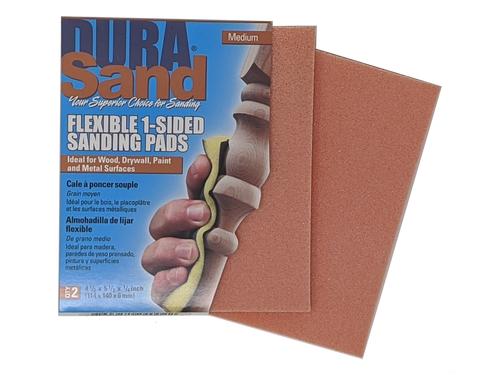 Durasand High Flex sanding pads, medium grit, 2-pack